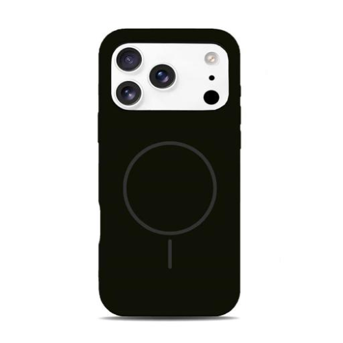 Cover silicone serie MAGSILK per iPhone 17 Pro Max | 18 Pro Max Nero