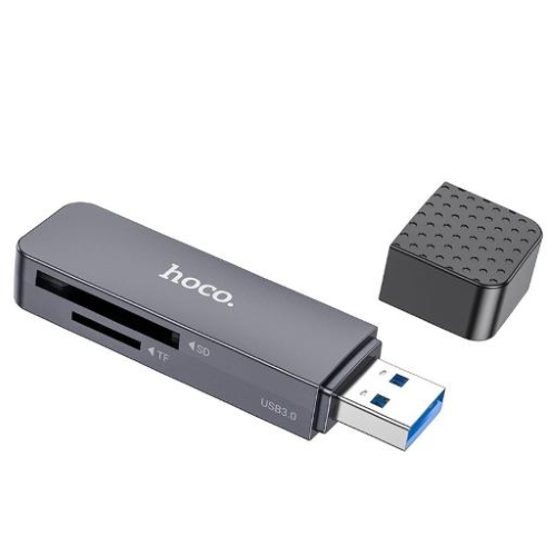 Memory Card Reader "Spirit" 2-in-1 USB 2.0 Metal Grey