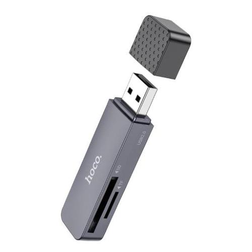 Memory Card Reader "Spirit" 2-in-1 USB 2.0 Metal Grey
