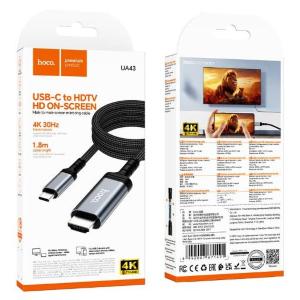 Cavo adattatore typeC/HDMI metal grey 1.8M