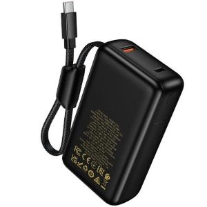 Power bank Q53 12000 mAh PD65W con display e cavo Type-C