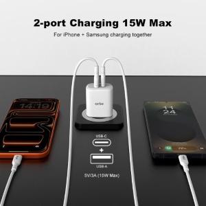 Caricabatteria da rete PPS PD20W+QC3.0 doppia USB Serie Trendy
