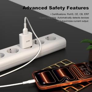 Caricabatteria da rete 2.4A USB-A con cavo Lightning - Serie Trendy