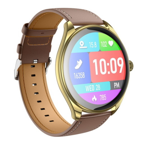 Hoco Y22 Smartwatch Champagne Gold Display Amoled, supporta chiamate BT