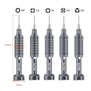 Set di cacciaviti in lega di alluminio 5 in 1 Steel Cannon King Classic Series