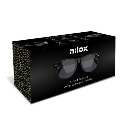 NILOX SMARTGLASSES (Audio open ear, mic. integrato lenti pc anti-blue light e UV400)