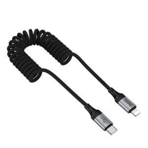 Cavo a spirale 1.5m PD27W lightning X121 "Nuevo" nero