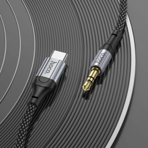 Cavo audio AUX Type-C/Jack 3.55 mm UPA26 "Fresh" nero 1m