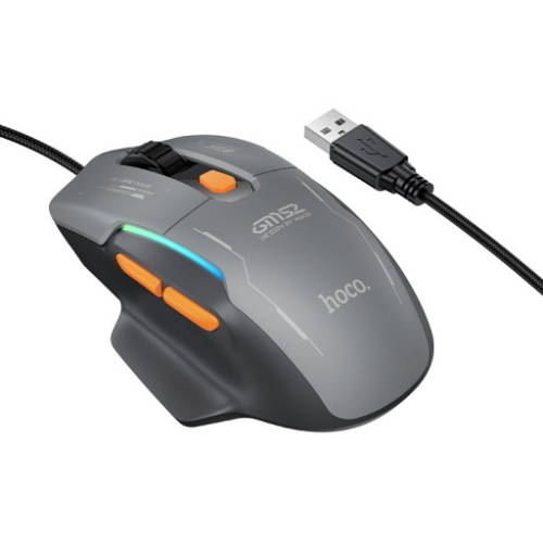 Mouse Gaming RGB con filo GM52 "Reddy" Black Gray