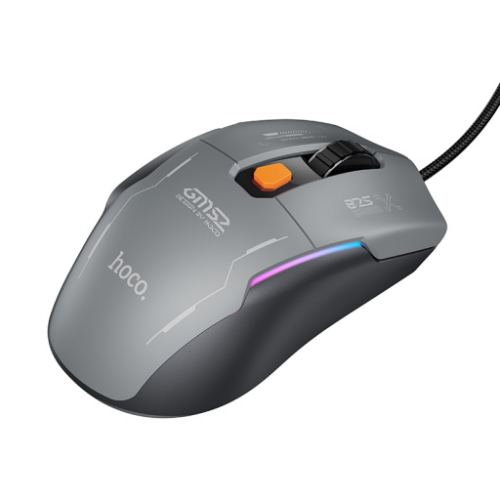 Mouse Gaming RGB con filo GM52 "Reddy" Black Gray