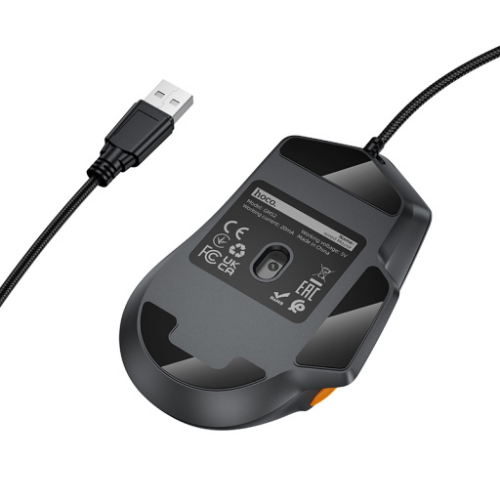 Mouse Gaming RGB con filo GM52 "Reddy" Black Gray