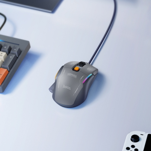 Mouse Gaming RGB con filo GM52 "Reddy" Black Gray