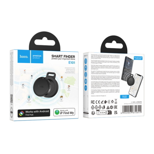 Smart Tag / Tracker HOCO E101 iOS+Android nero