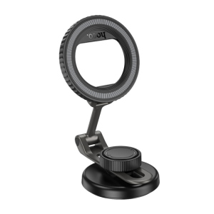 Supporto auto ripiegabile magnetico per cruscotto  H77 "View" black metal grey