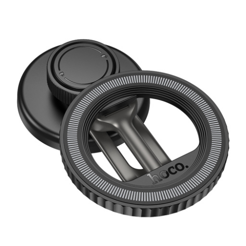Supporto auto ripiegabile magnetico per cruscotto  H77 "View" black metal grey