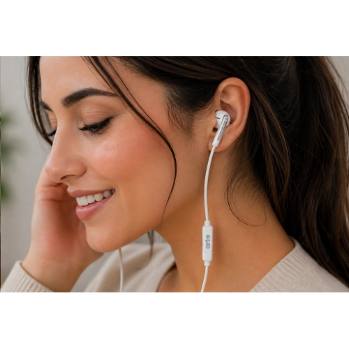 Auricolari Jack 3.5mm con mic.e comandi su filo Serie Easy
