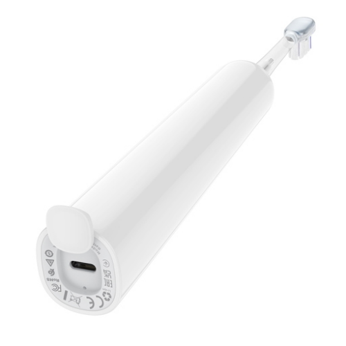 [Bundle]Spazzolino elettrico ad ultrasuoni waterproof HP64 bianco + Kit 2 testine di ricambio