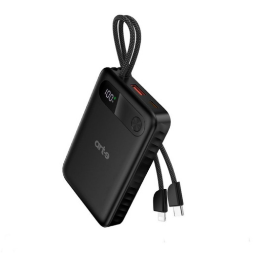Power Bank 10.000mAh PD20W+22.5W con cavi integrati (Type-c) + (Lightning)