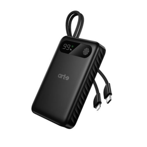 Power Bank 10.000mAh PD20W+22.5W con cavi integrati (Type-c) + (Lightning)