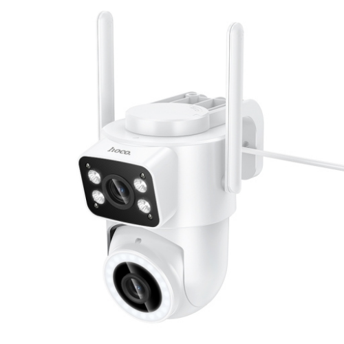 HOCO D9 Videocamera da esterno HD PTZ Doppia Lente