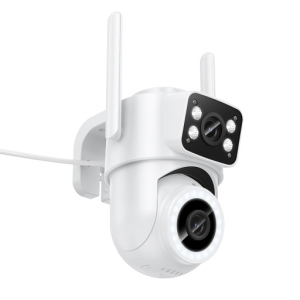 HOCO D9 Videocamera da esterno HD PTZ Doppia Lente