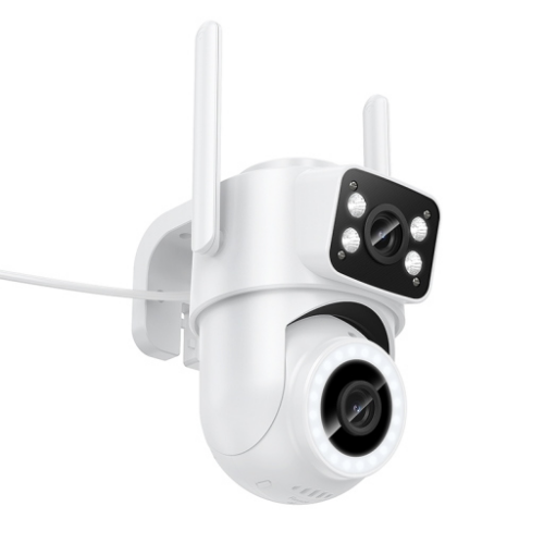 HOCO D9 Videocamera da esterno HD PTZ Doppia Lente