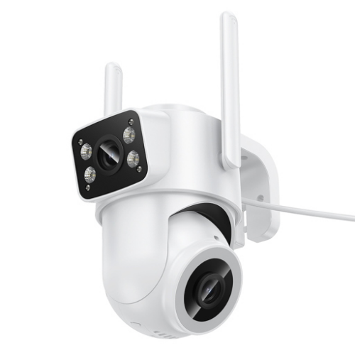 HOCO D9 Videocamera da esterno HD PTZ Doppia Lente