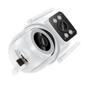 HOCO D9 Videocamera da esterno HD PTZ Doppia Lente