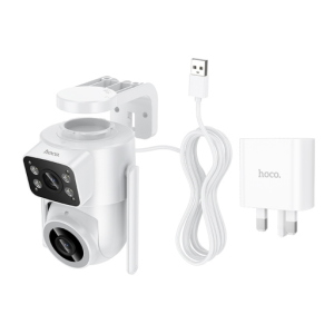 HOCO D9 Videocamera da esterno HD PTZ Doppia Lente