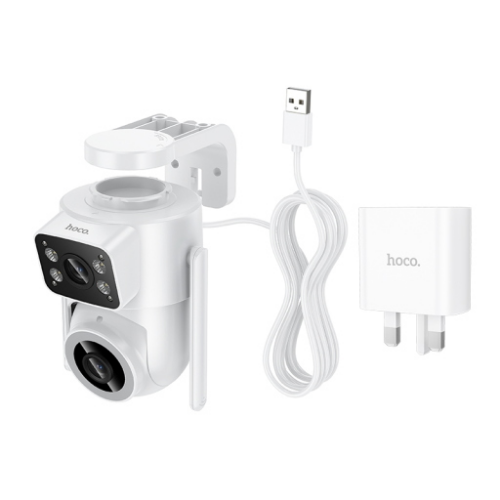 HOCO D9 Videocamera da esterno HD PTZ Doppia Lente