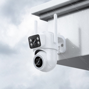 HOCO D9 Videocamera da esterno HD PTZ Doppia Lente