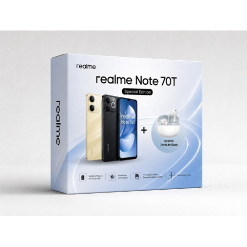 Realme Note 70T 4/128GB Special Edition + TechLife Buds Black