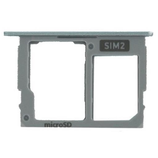 Carrellino/supporto SIM2+microSD argento (per variante dual SIM)