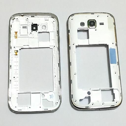 Samsung GT-I9060I Galaxy Grand Neo+ DS Middle frame bianco con tasti fisici, e vetrino fotocamera