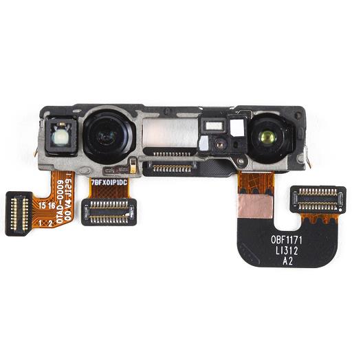 Fotocamera anteriore 24 MP + IR scanner con flat