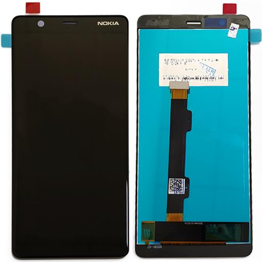 Nokia-5.1-Display-completo-(touch+LCD)-nero-con-frame